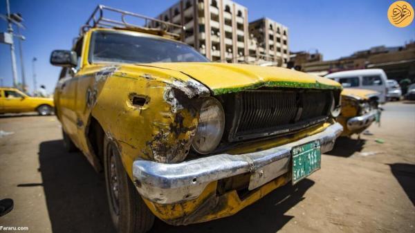 تاکسی های قراضه در مرکز سودان